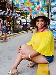 Granny Braless Shopping