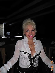 Hot Non-nude Platinum blonde Russian granny