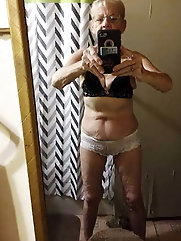 dame puts on hot panties