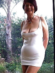 Seductive mature housewives are taking off their dress